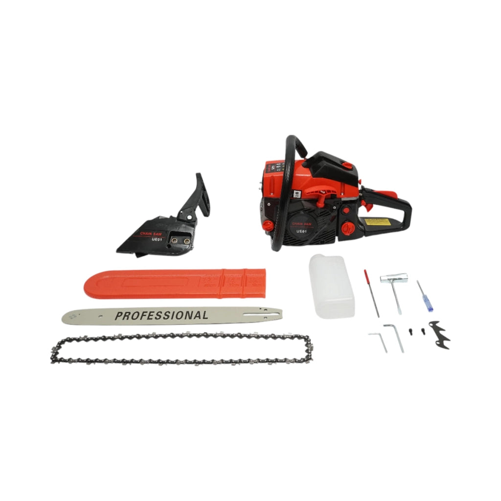 Motosega, motosega a 2 tempi da 2,8 CV, 52 cc con lama da 16 pollici (40 cm), accessori inclusi