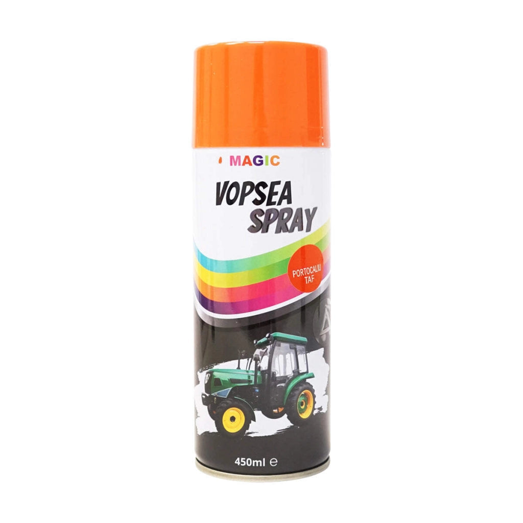 Spray vernice auto arancione RAL2002 per trattore forestale, ad asciugatura rapida, 450 ml MAGIC