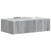 Tavolino da Parete Laterale | Tavolo laterale | Tavolino Grigio Sonoma 59 x 34,5 x 17 cm