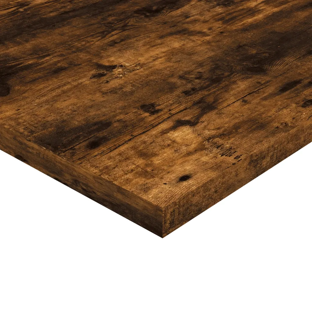 Mensole Parete 4pz Rovere Fumo 40x30x1,5 cm Legno Multistrato 838207