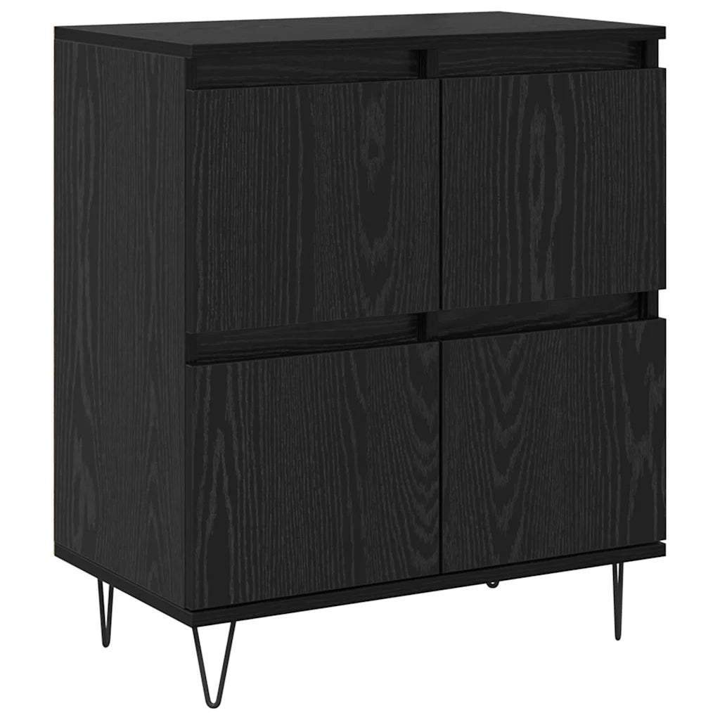 Credenza-Buffet-Armadio da cucina Rovere Nero 60 x 35 x 70 cm 958860