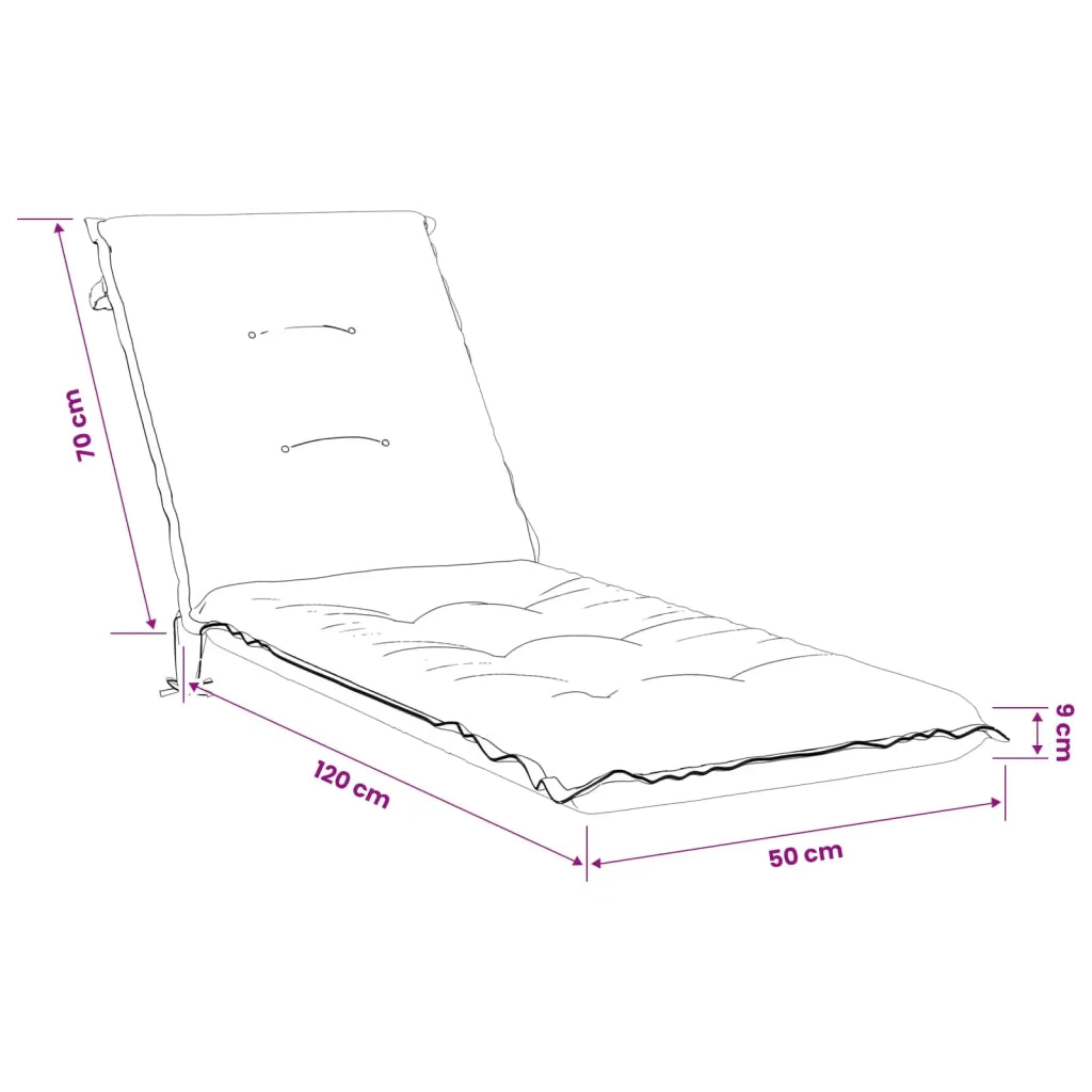 Cuscino per Lettino GEMERT 100% Poliestere Grigio 947359