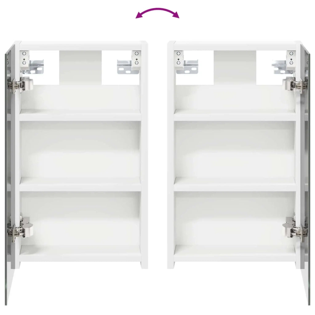 Mobiletto per specchio da bagno Bianco 30 x 10,5 x 50 cm 889007
