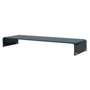 Mobile TV credenza design pratico supporto per monitor 100 cm vetro nero 2502051