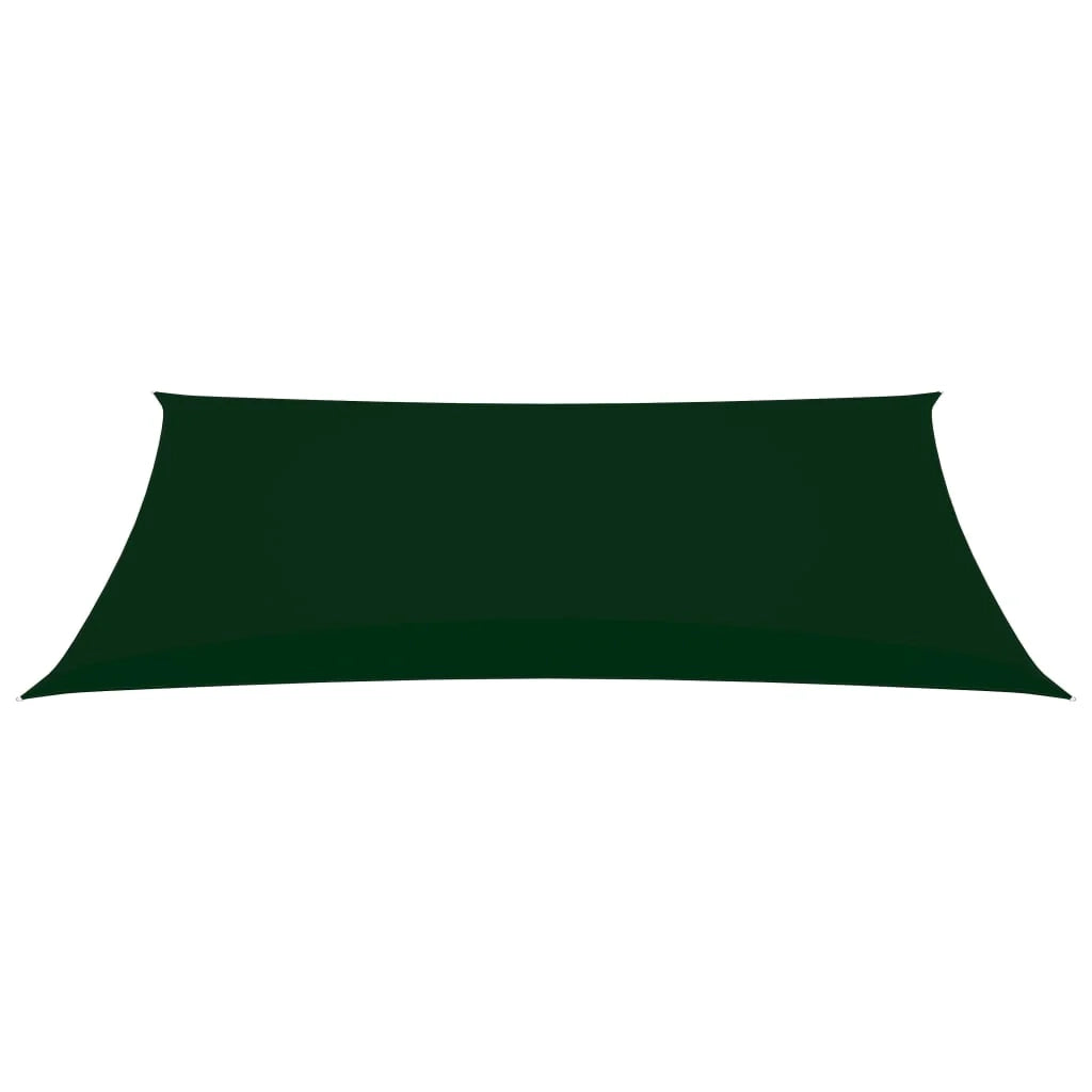 Vela ombreggiante/ombrellone rettangolare in tessuto Oxford 5 x 8 m verde scuro 02_0009732