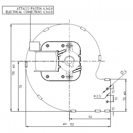 VENTILATORE CENTRIFUGO CFO80X42-30 204851 FERGAS