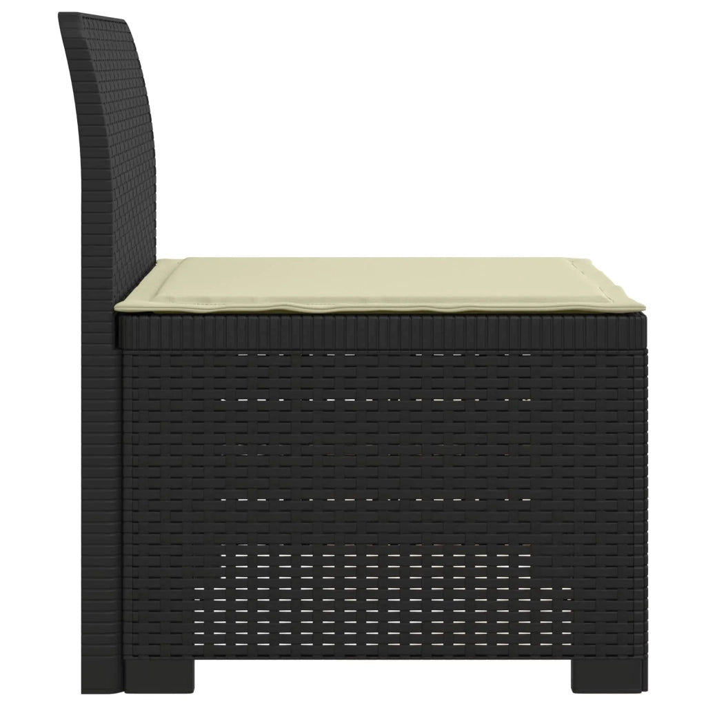Divano da esterno-Divano da Giardino a 1 Posto con Cuscino Aspetto Rattan PP 670208