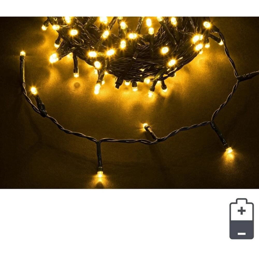 Luci Natale 96 LED Classic, Filo Verde 5mm, Bluetooth, IP44 (12 Pezzi)