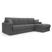 Chris Divano letto angolare 5 posti in tessuto impermeabile T13 268 cm Sinistro (mat. 140x197) antracite