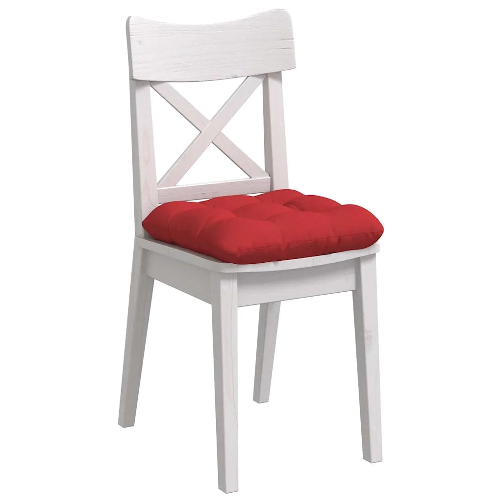 Cuscini per Seduta 4 pcs Rosso 40 x 40 x 12 cm Tessuto