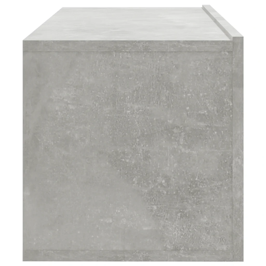 Mobili TV da Parete 2 pz-Credenza TV-Console TV Grigio Cemento 100x30x30 cm in Legno