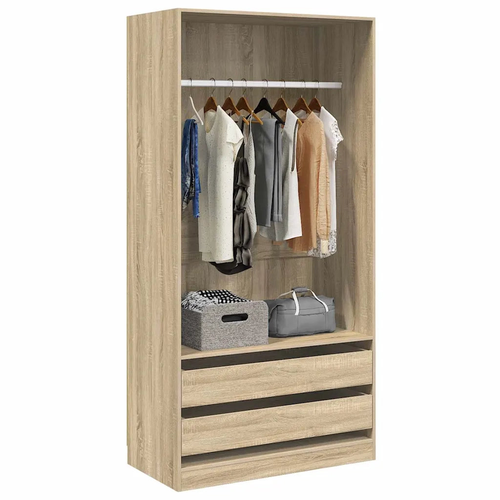 Armadio Rovere Sonoma 100x50x200 cm in Legno Multistrato CFW4888278