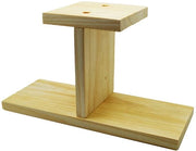 Supporto per piante in legno di pino, 3-cieco piccolo supporto per piante, supporto per fiori, dimensioni aperte: 25 x 9,5 x 14,5 cm