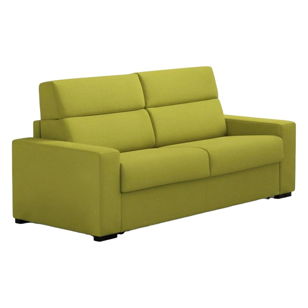 Vialfre, Divano Fisso 2 Posti Sfoderabile Made in Italy, 180x95x100h cm Verde