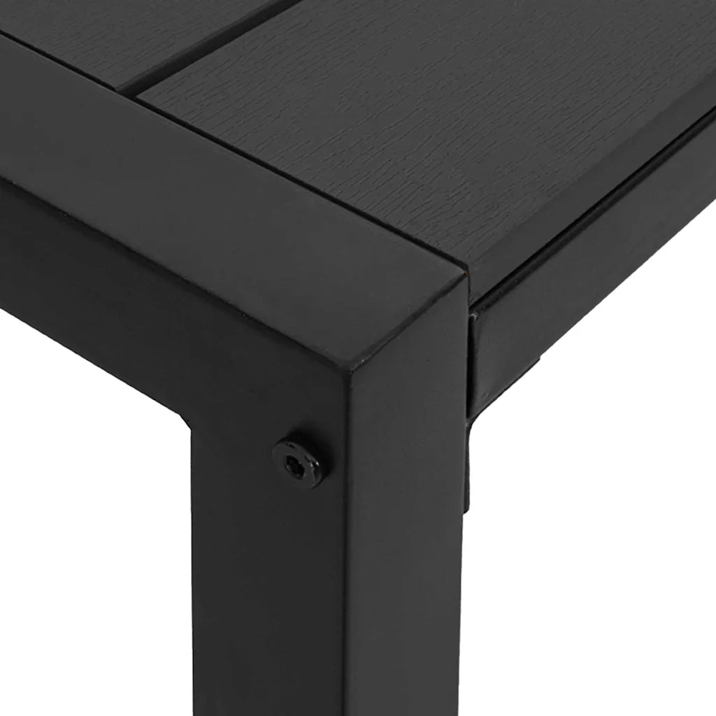 vidaXL Panchina da giardino Antracite 100 x 28 x 45cm Acciaio