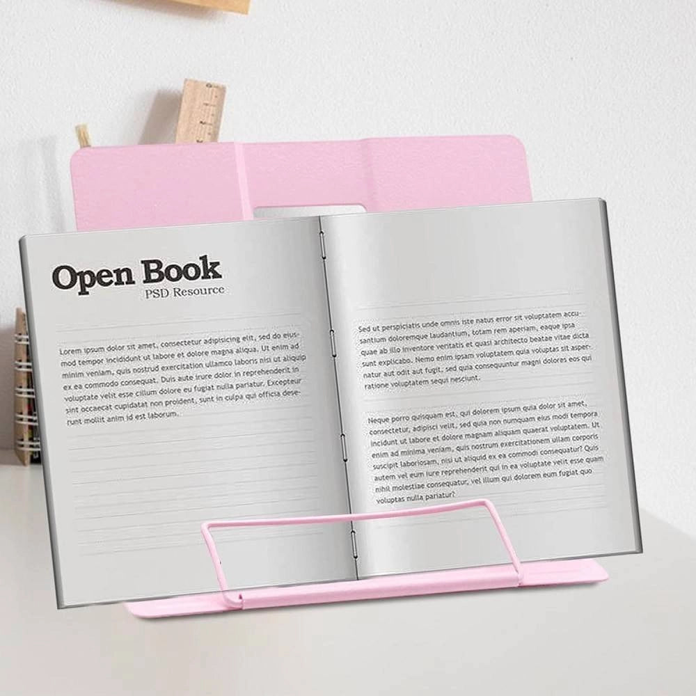 Trade Shop - Poggia Libri Pieghevole Espositore In Metallo Porta Documenti Regolabile Lettura -