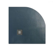 Piatto doccia marmoresina gelcoat semicircolare grafite nero h.2,8cm Doliso Elostone 80x80cm