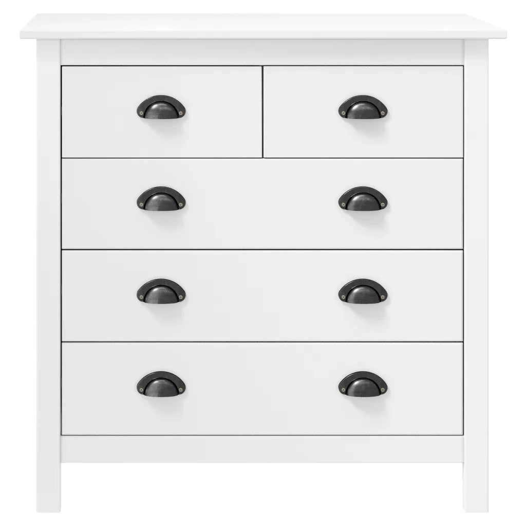 Credenza-Buffet-Armadio da cucina Hill Bianca 79x40x80 cm in Legno Massello di Pino 231779
