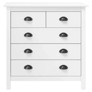 Credenza-Buffet-Armadio da cucina Hill Bianca 79x40x80 cm in Legno Massello di Pino 231779