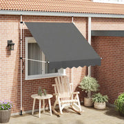 Tenda da Sole Retrattile Manuale 200 cm Antracite 143688
