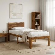 Letto Singolo con Testiera ROSTOCK Naturale 90 x 200 cm 903414