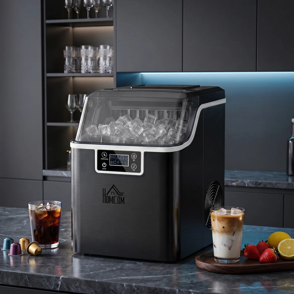 Macchina per Ghiaccio ¨C Xylo ¨C 20kg/24h, Serbatoio 2,3L, Nero