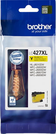 Brother LC-427XLY cartuccia d'inchiostro 1 pz Originale Resa elevata (XL) Giallo