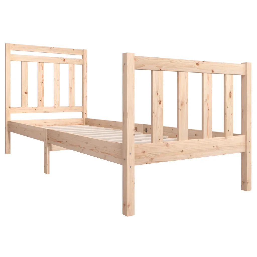 Giroletto-Struttura Letto 75x190 cm Small Single in Legno Massello 148948