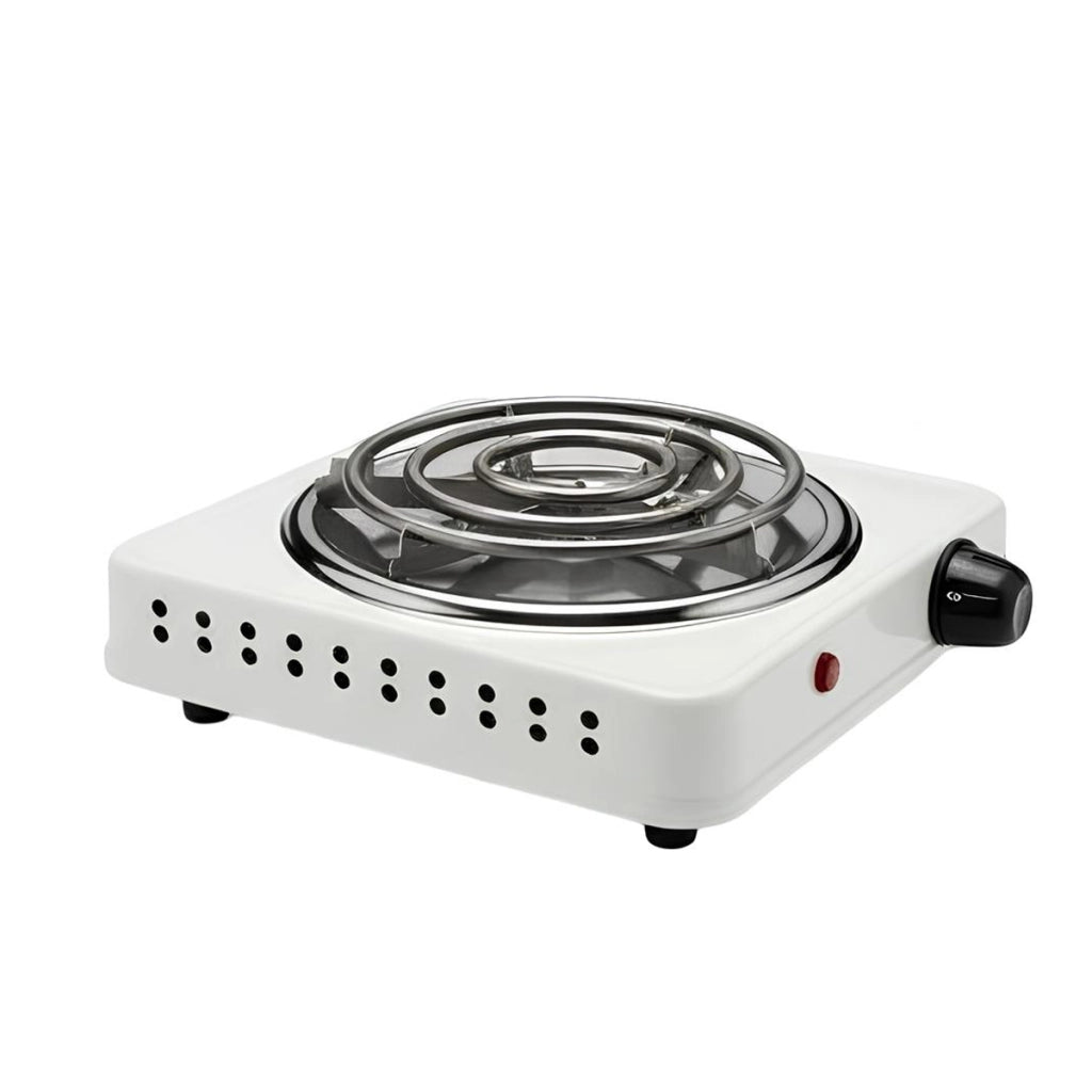 Rechaud Elettrico Portatile 1500W Piastra Riscaldante 21cm Compatto Bianco Avizar