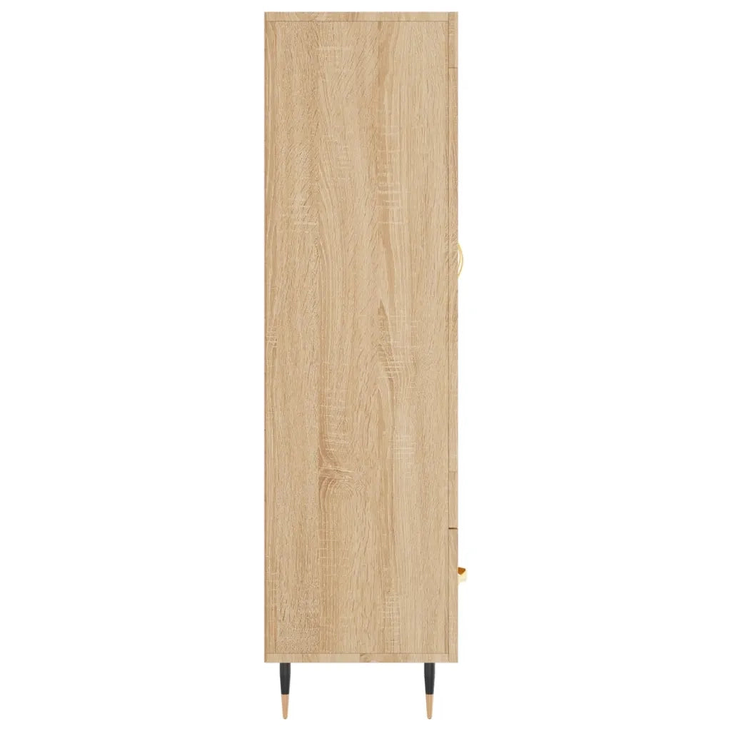 Credenza-Buffet-Armadio da cucina Rovere Sonoma 69,5x31x115 cm in Legno Multistrato 610976