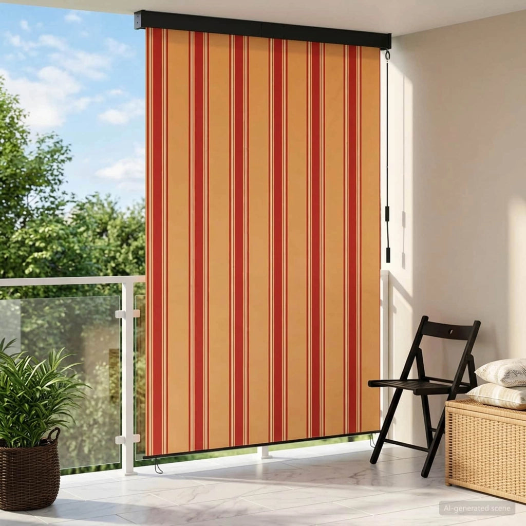 Tenda a rullo Multicolore 100 x 250 cm Tessuto e Alluminio 42037181