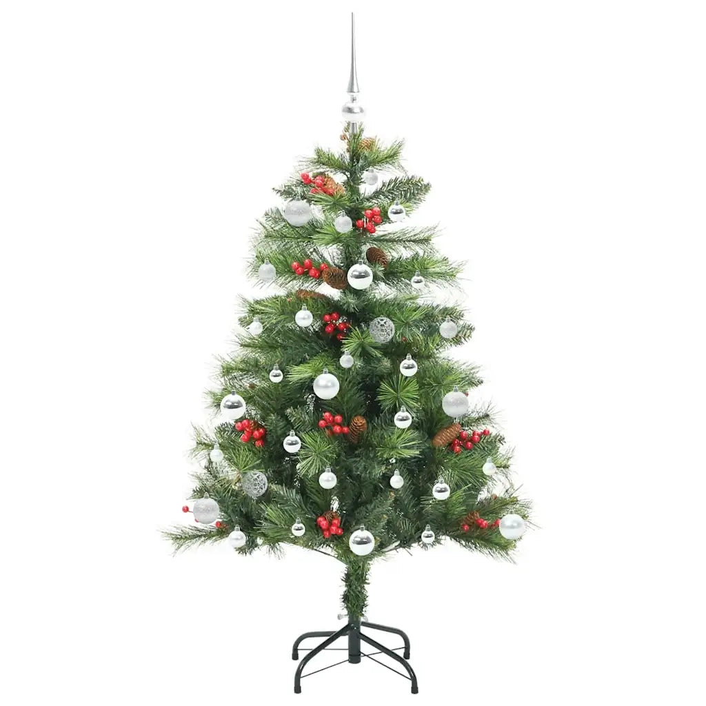Albero di Natale | Decorazioni natalizie artificiale Verde 150 cm PVC e Metallo
