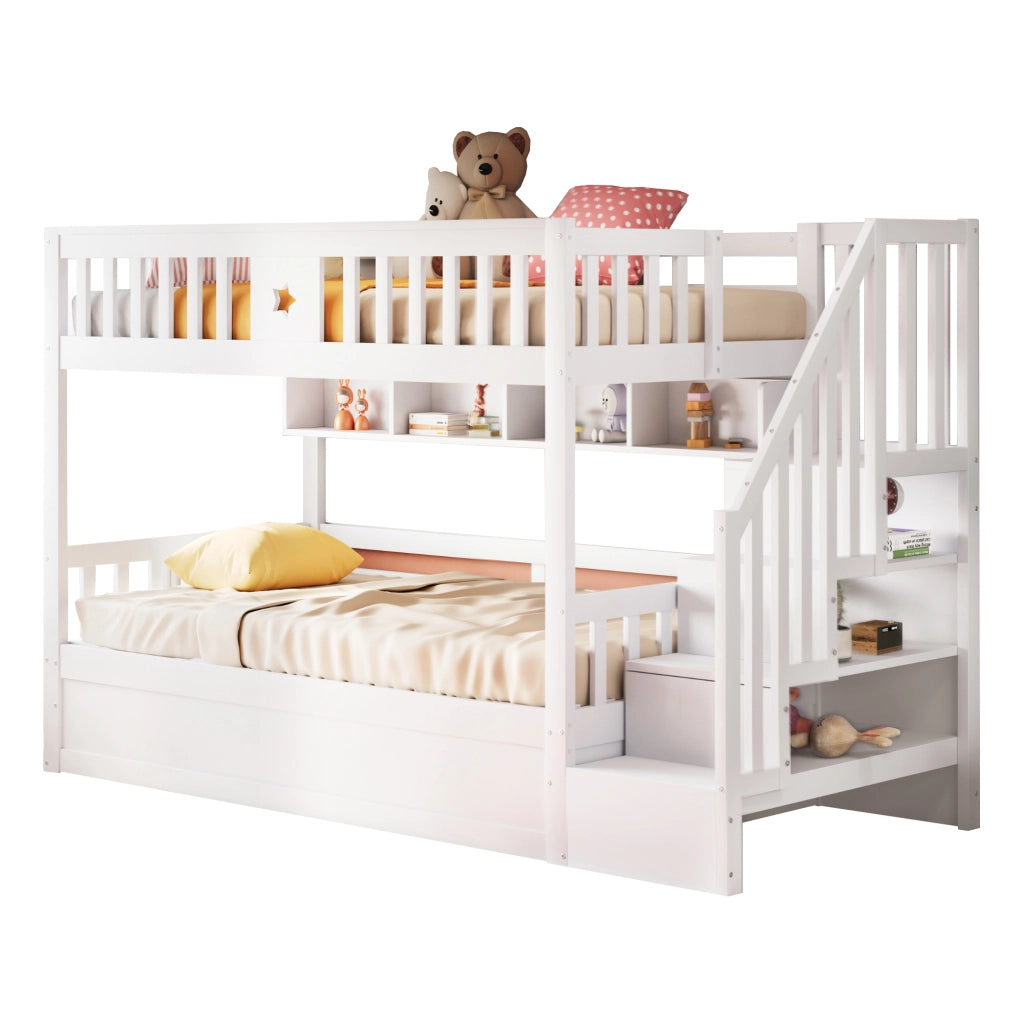 Letto a castello funzione contenitore legno 90x200 cm