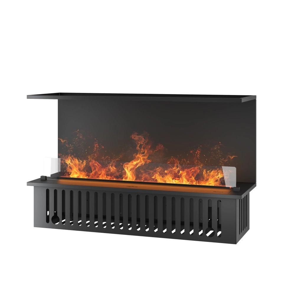 Caminetto a Vapore Acqueo da Incasso Inside C1200 con Fiamma Multicolore, Effetto 3D e Controllo App, Serbatoio 2.4l - 120cm