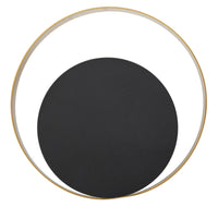 Lampada da Muro Shuttle Cm25x8x25 cm in Ferro Oro e Nero