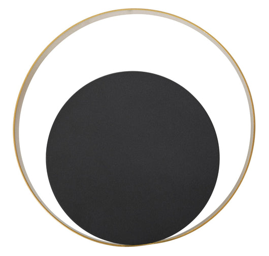Lampada da Muro Shuttle Cm25x8x25 cm in Ferro Oro e Nero