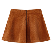 Gonna da Bambina con Tasche a Coste Cognac 116 CFW2147231