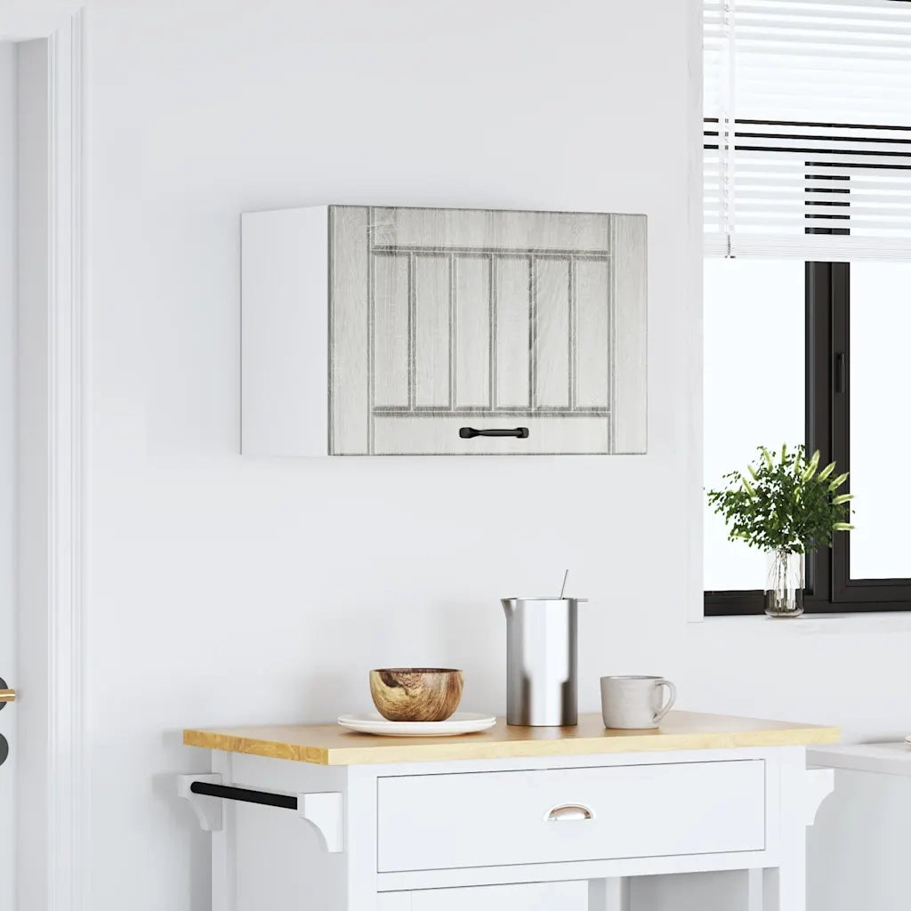 vidaXL Pensile da Cucina Lucca Grigio Sonoma in Legno Multistrato