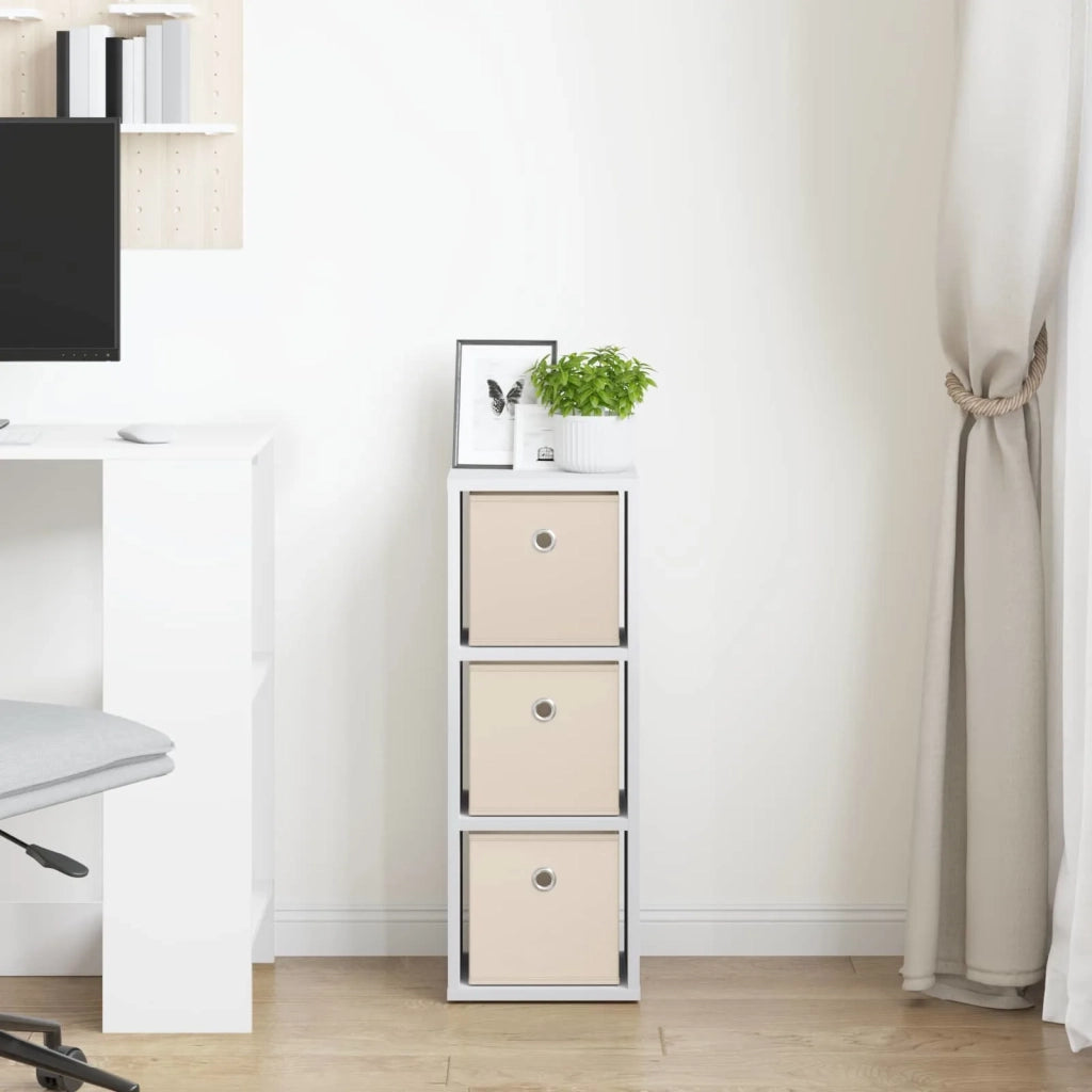 Credenza | Madia | Buffet da pranzo | Armadio da pranzo con cassetto Bianco 25,5 x 22 x 69,5 cm