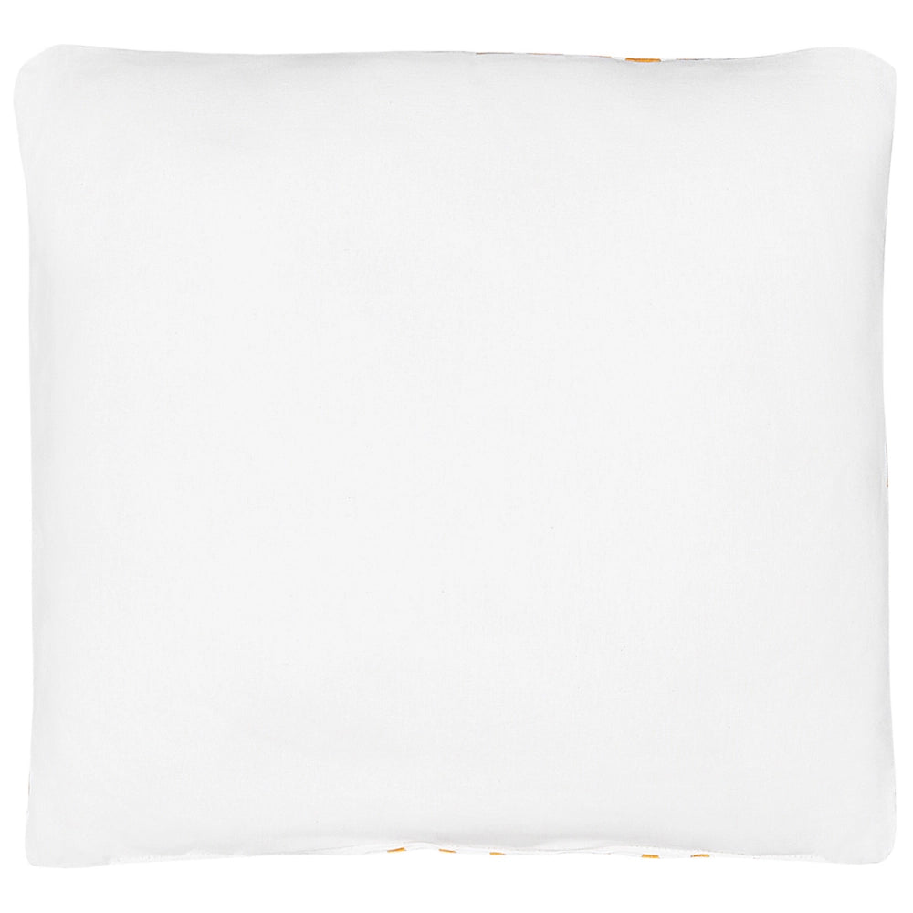 Cuscino per bambini in cotone arancione 40 x 40 cm Orso Abbracci stampa motivo a triangolo quadrato per cameretta