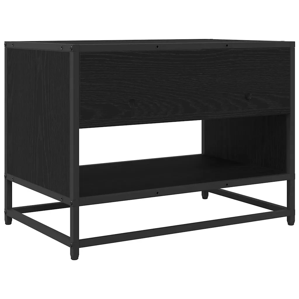 Mobile TV-Credenza per TV Rovere Nero 61 x 40 x 46 cm Legno multistrato