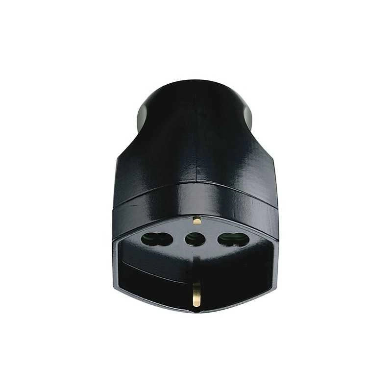 00225 Presa Mobile Sicury 2P+T 16 a 250 V~ Nero