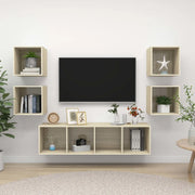 Set Mobili TV 5 pz-Credenza per TV Rovere Sonoma in Legno Multistrato 951187