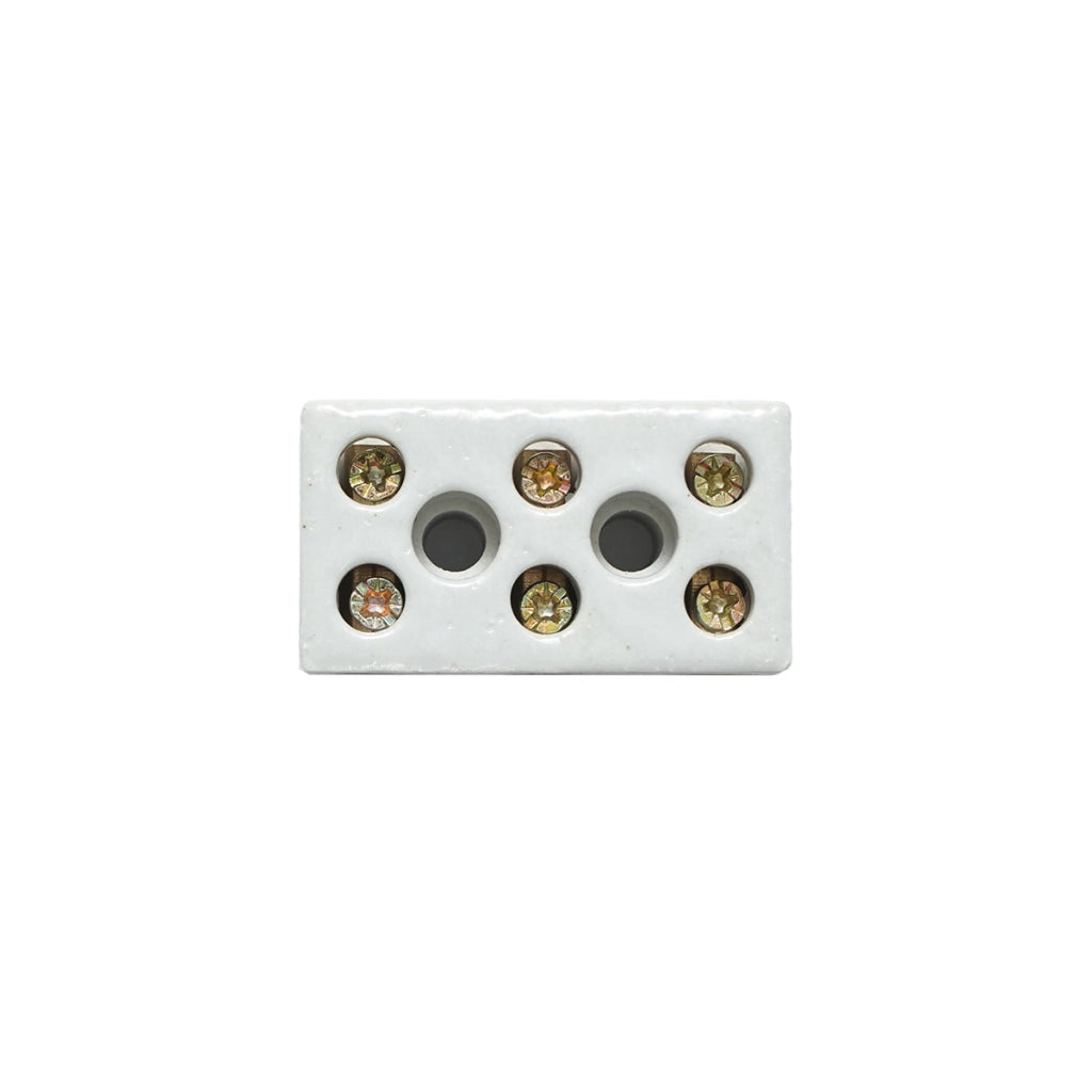 Morsettiera in ceramica 15A, 3 poli 0,5-6mm Leader