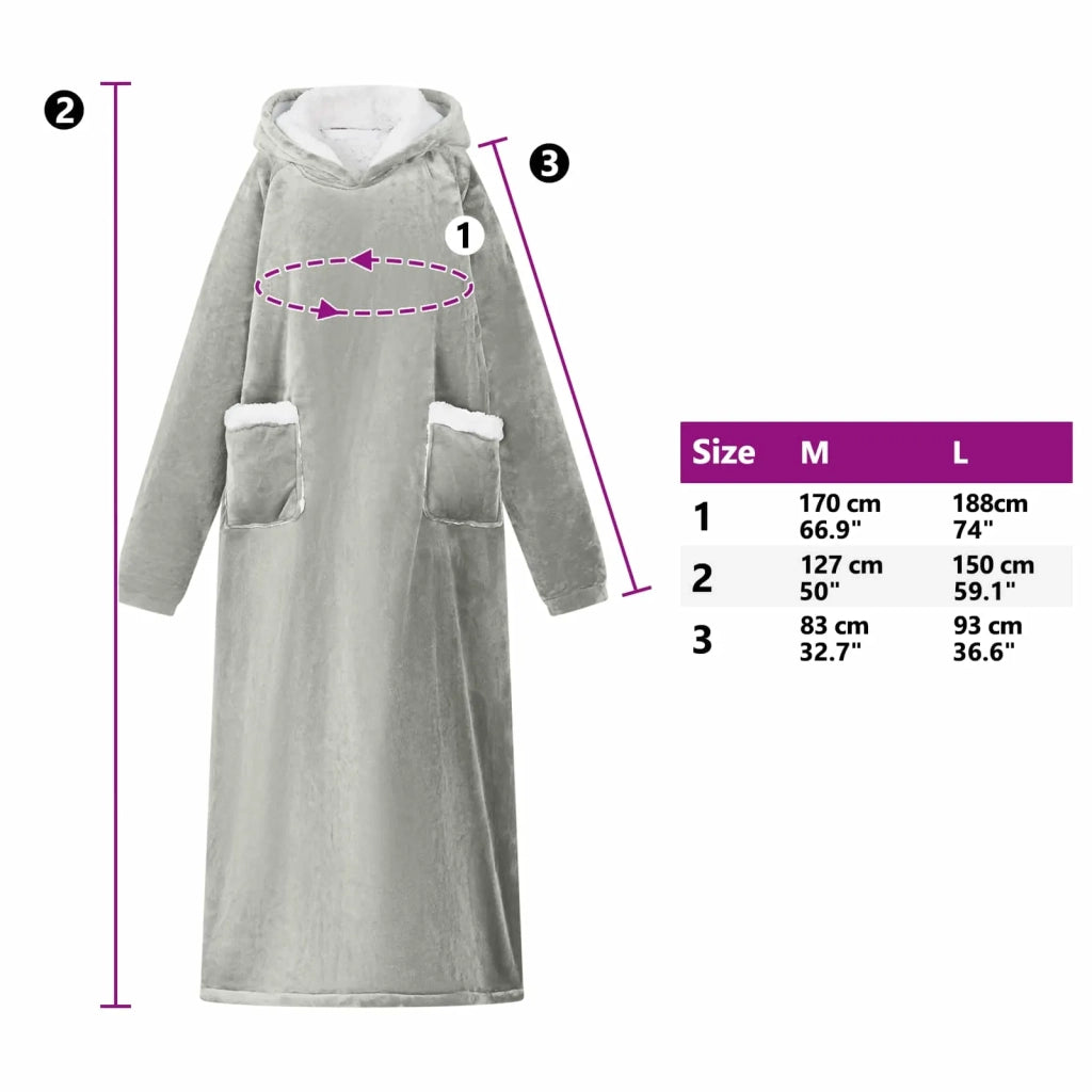 Felpa coperta Grigio L Pile e Flanella CFW1349549