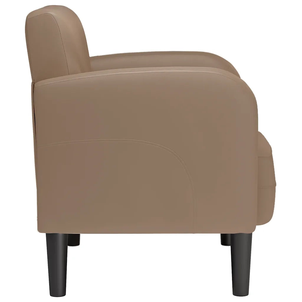 Divano Sedia con Braccioli Cappuccino 54 cm in Similpelle 4100533