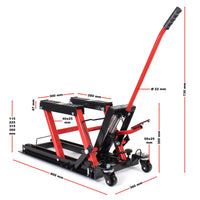 Sollevatore quad motocicli idraulico, 680kg Cric Carrello Martinetto