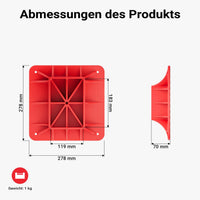 Farm Jack – Compact Off-Road Set for ATVs/Trailers, High Lift Jack for up to 3000 kg with Base Plate and Wheel Lifting Attachment