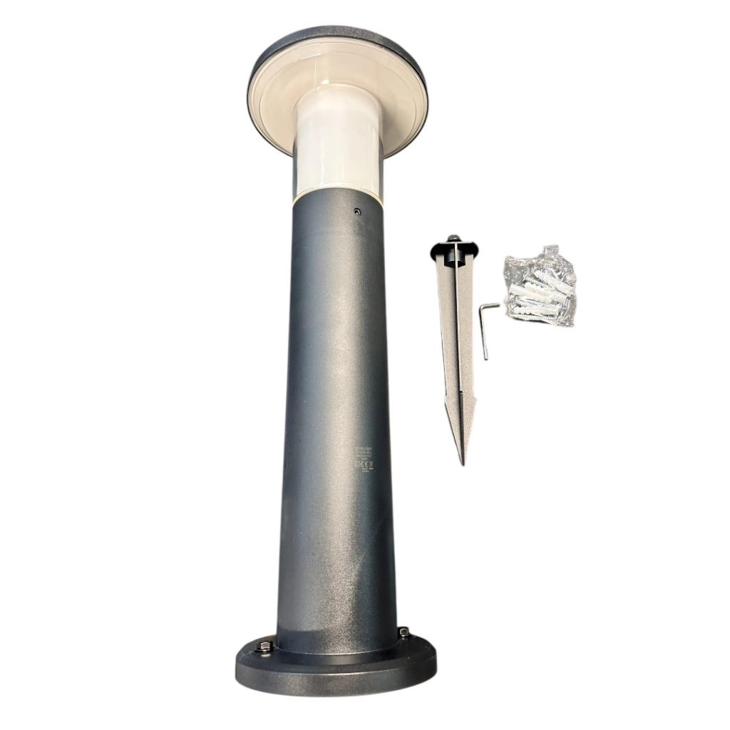 Lampioncino LED solare IP65 con CCT 3000K-6500K, batteria al litio 4Ah, intensità regolabile e accensione automatica al tramonto, design moderno ed efficiente