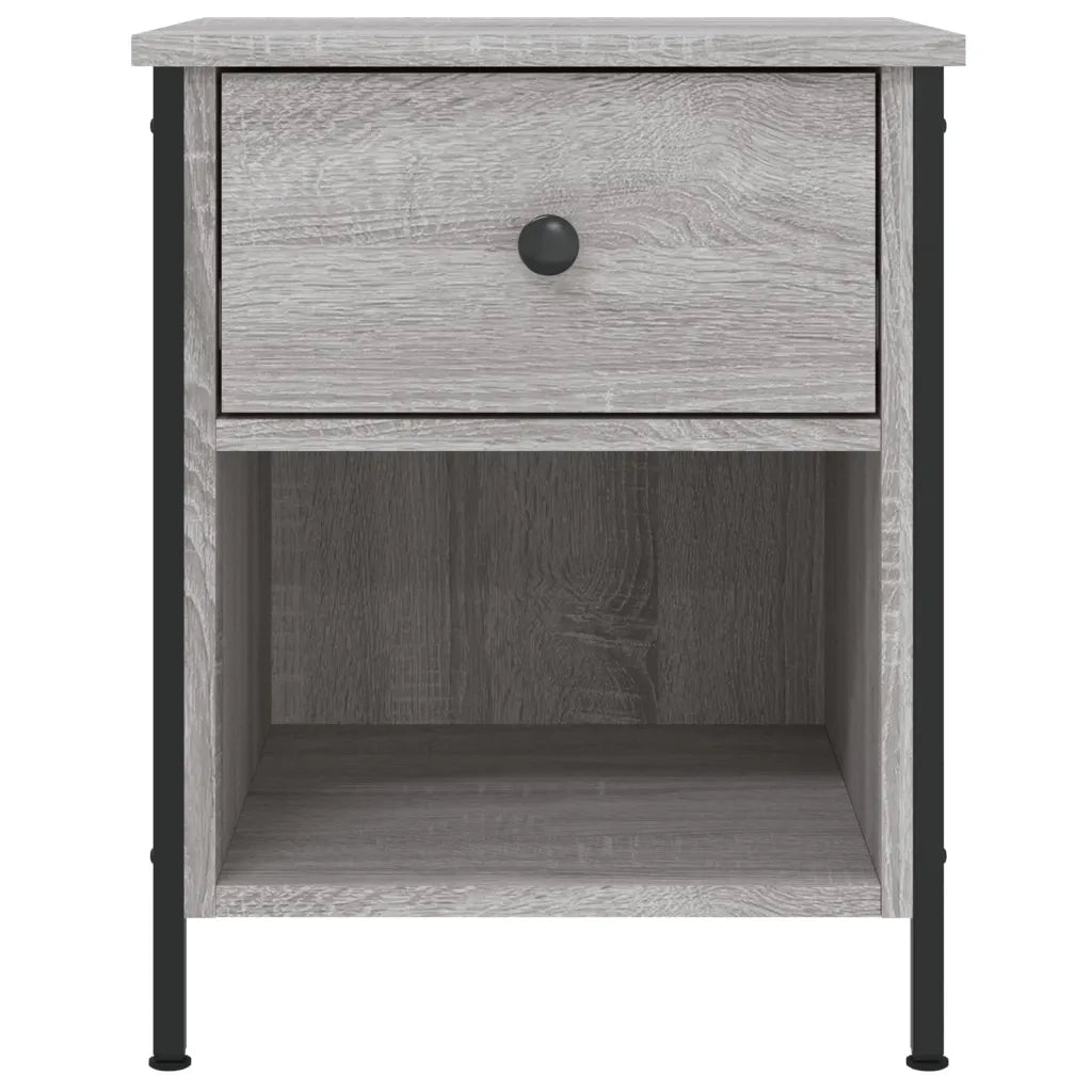 Comodino | Armadio da Notte | Mobiletto da notte Grigio Sonoma 40x42x50 cm in Legno Multistrato